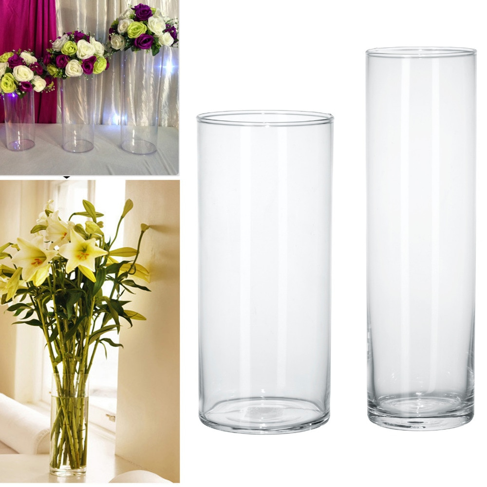 Us 1632 49 Offacrylic Cylinder Vase Clear Round Plastic Wedding Table Flower Stander Road Lead Wedding Centerpiece Event Party Decorationacrylic regarding size 1000 X 1000