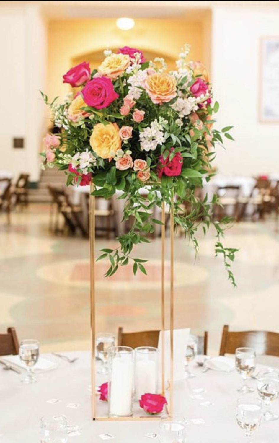 Us 23376 52 Off4 Colors 10pcs Flower Vase Columns Floor Vases Column Stand Metal Road Lead Wedding Table Centerpiece Flower Rack Event Decorparty within proportions 945 X 1500