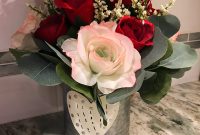 Valentine Floral Vase Floral Accent Piece Rustic Vase Filled With Roses Valentines Day Arrangement Spring Roses Spring Floral Arrangement with measurements 3024 X 4032