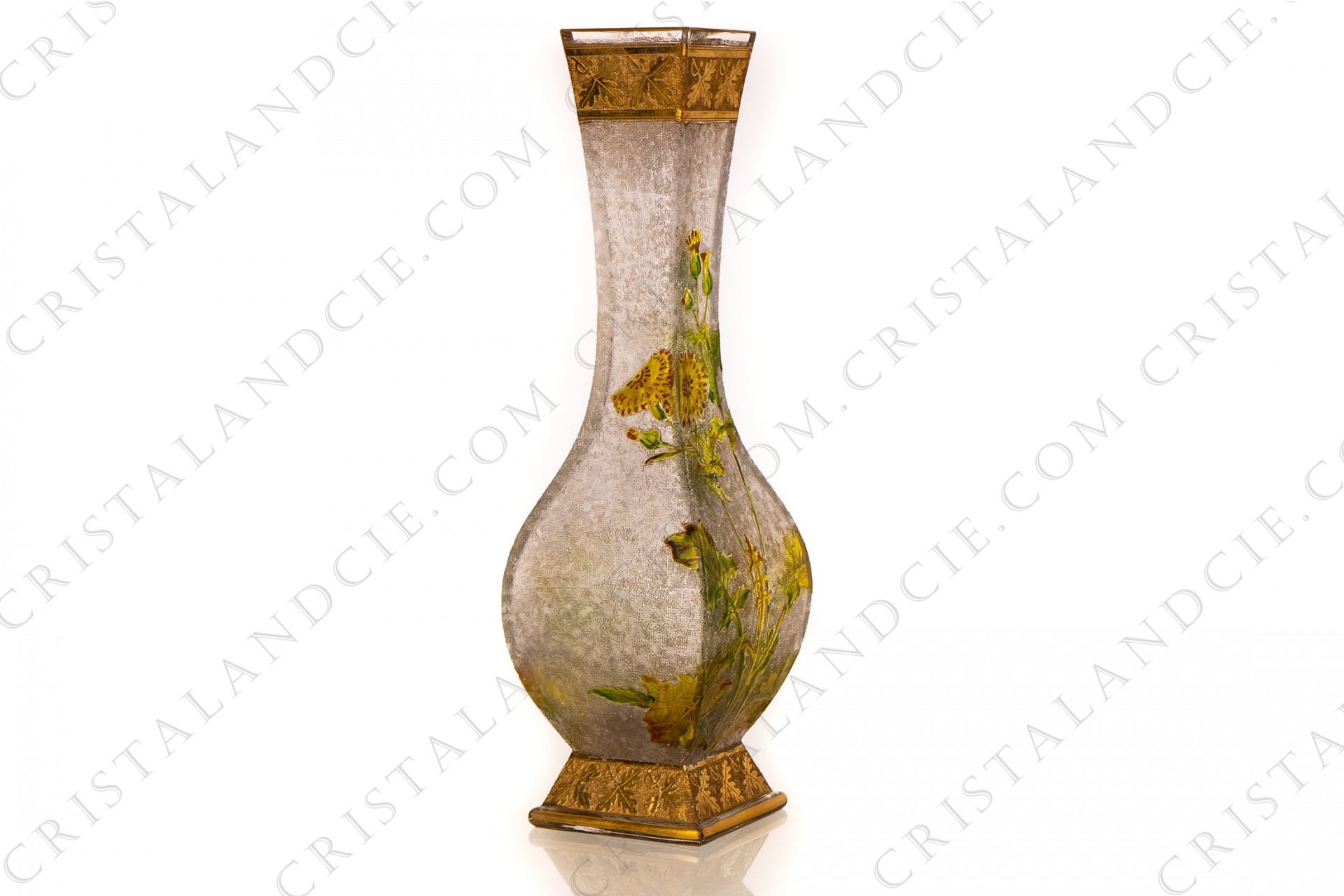 Vase Art Nouveau With Leontodon Baccarat 1142 In regarding size 1920 X 1280