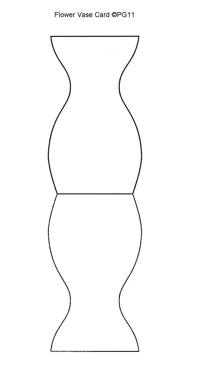 Vase Card Template I Made Paper Vase Alphabet Crafts inside measurements 696 X 1350