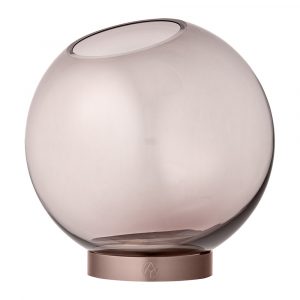 Vase Globe Moyen Verre Rose Et Or Rose with regard to dimensions 1000 X 1000