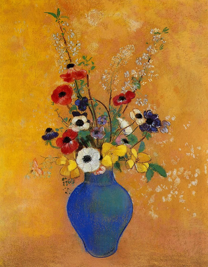 Vase Of Flowers 4 Art Flower Art Odilon Redon with proportions 872 X 1117