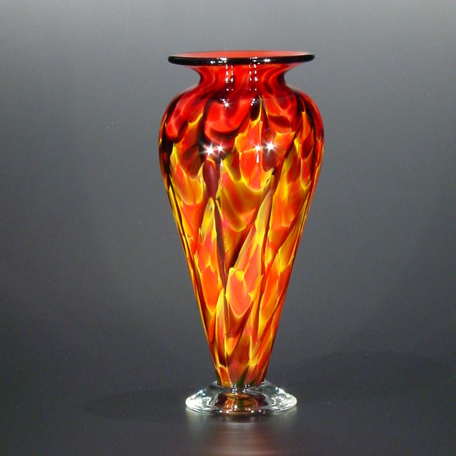 Vase Shown In Cauldron Dd The Glass Forge Glass Art regarding proportions 1920 X 1920