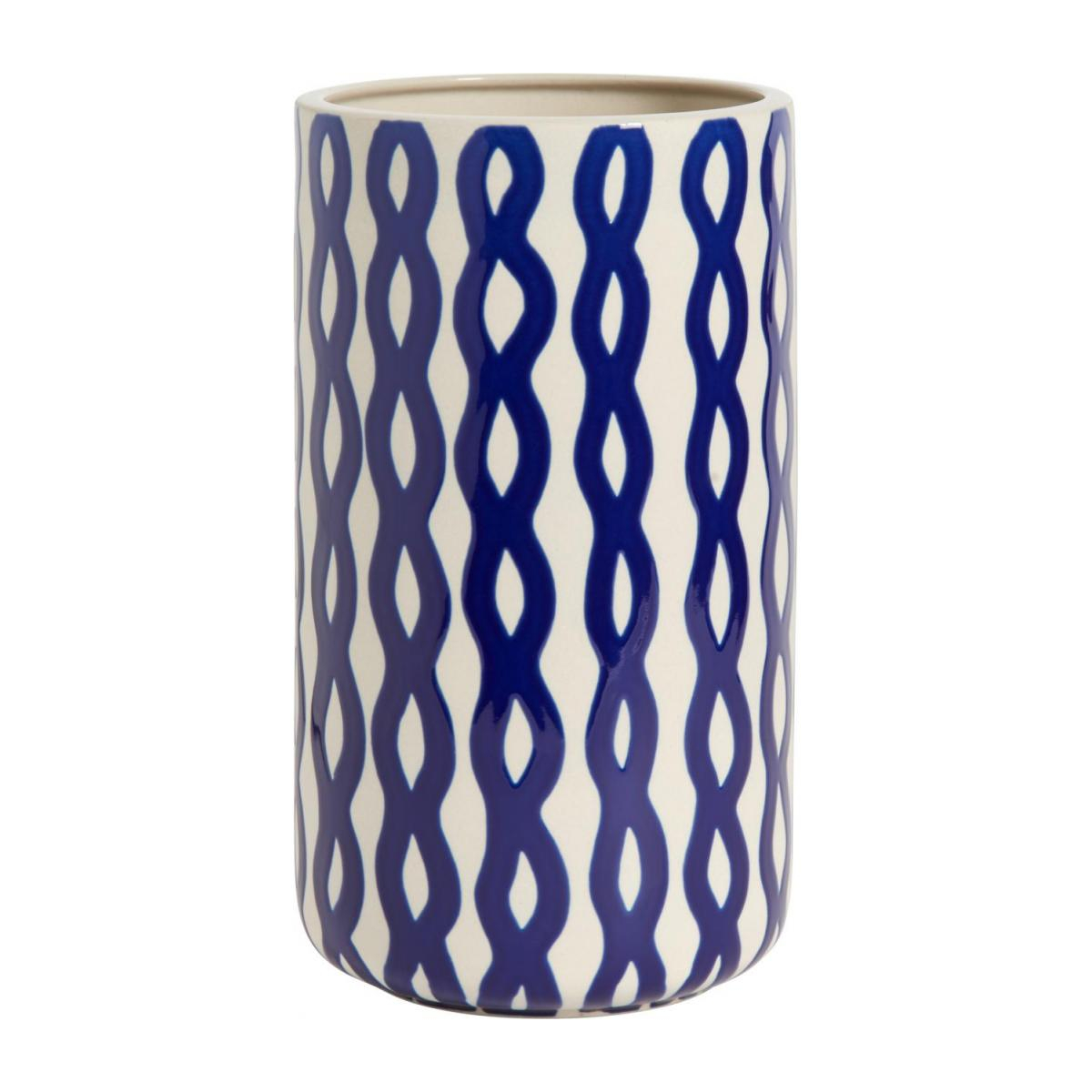 Vase Spirale 25cm En Grs Bleu inside measurements 1200 X 1200