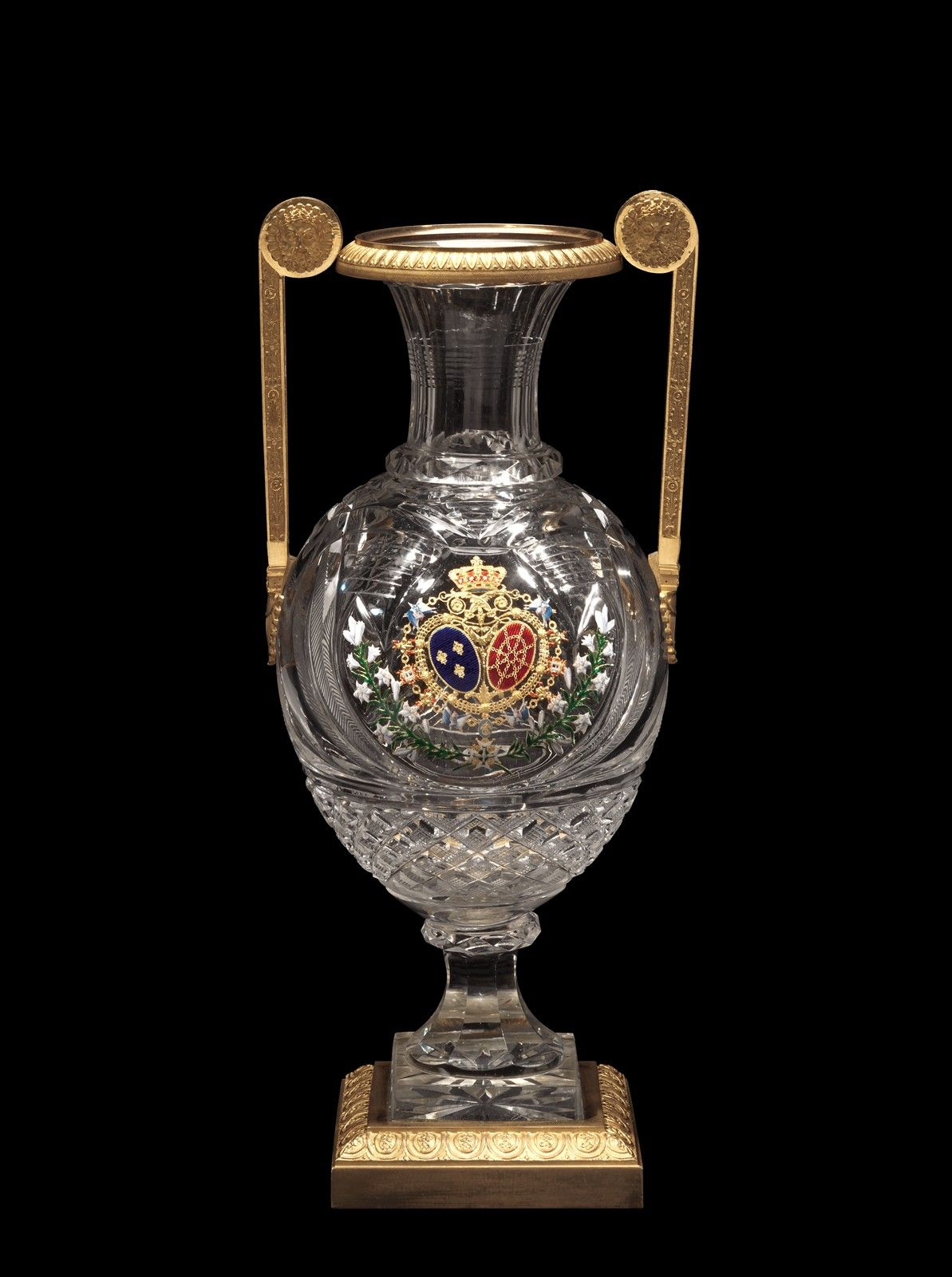 Vase With The Royal Arms Of France Cristalleries De Baccarat inside sizing 1193 X 1600