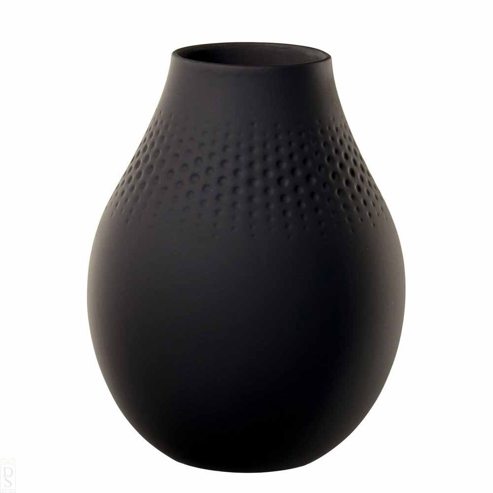 Villeroy Boch Collier Perle Tall Black Vase within measurements 1000 X 1000