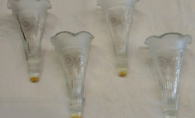 Vintage Auto Hearse Car Glass Flower Bud Vases Set Of 4 Lot with sizing 1000 X 816