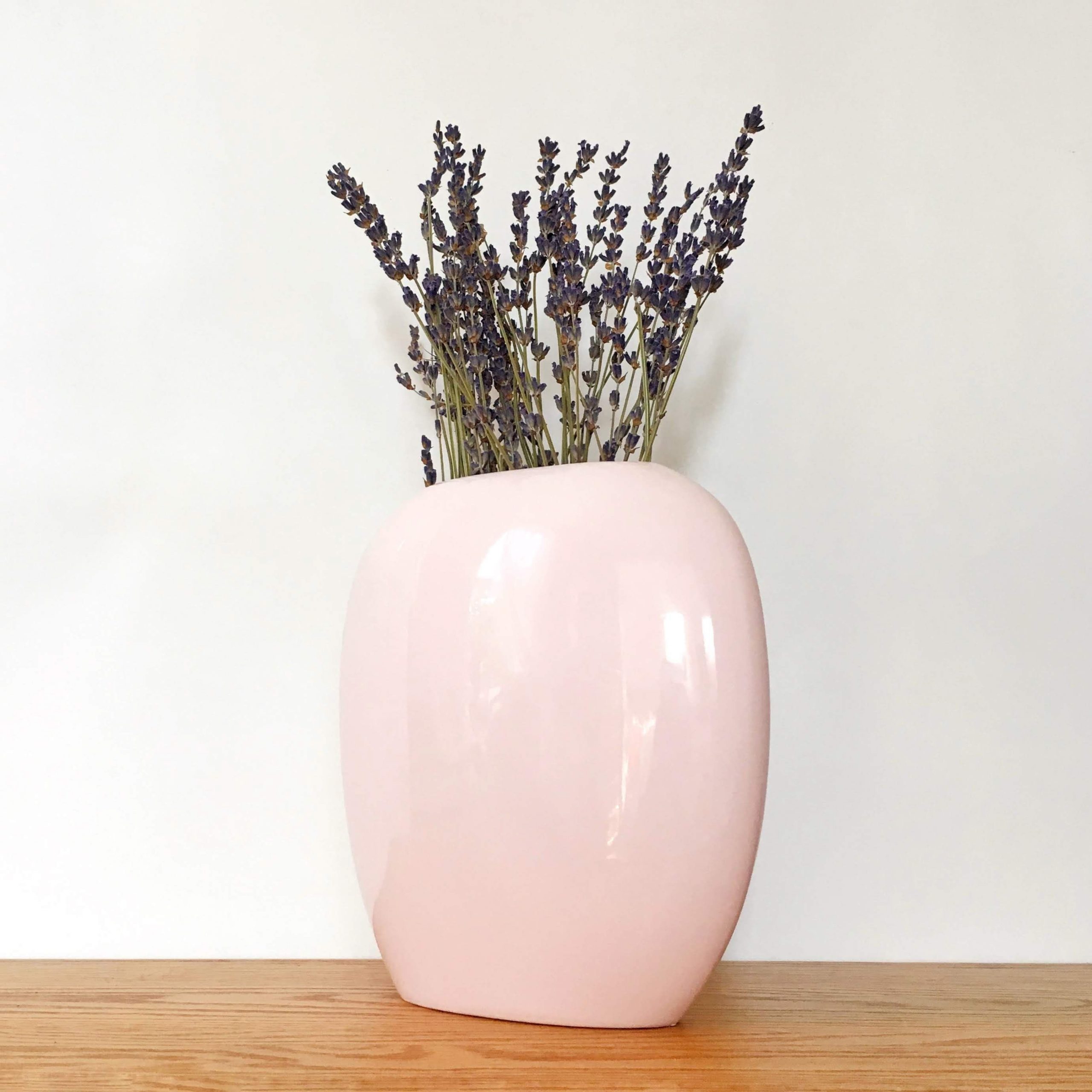 Vintage Ba Pink Ceramic Flower Vase Pink Round Flat with regard to dimensions 2760 X 2760