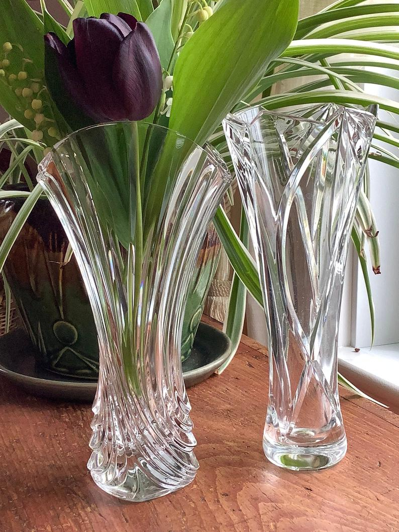 Vintage Bohemian Crystal Vase Czech Cut Crystal Nice Gift Idea Or Home Decor for proportions 794 X 1059