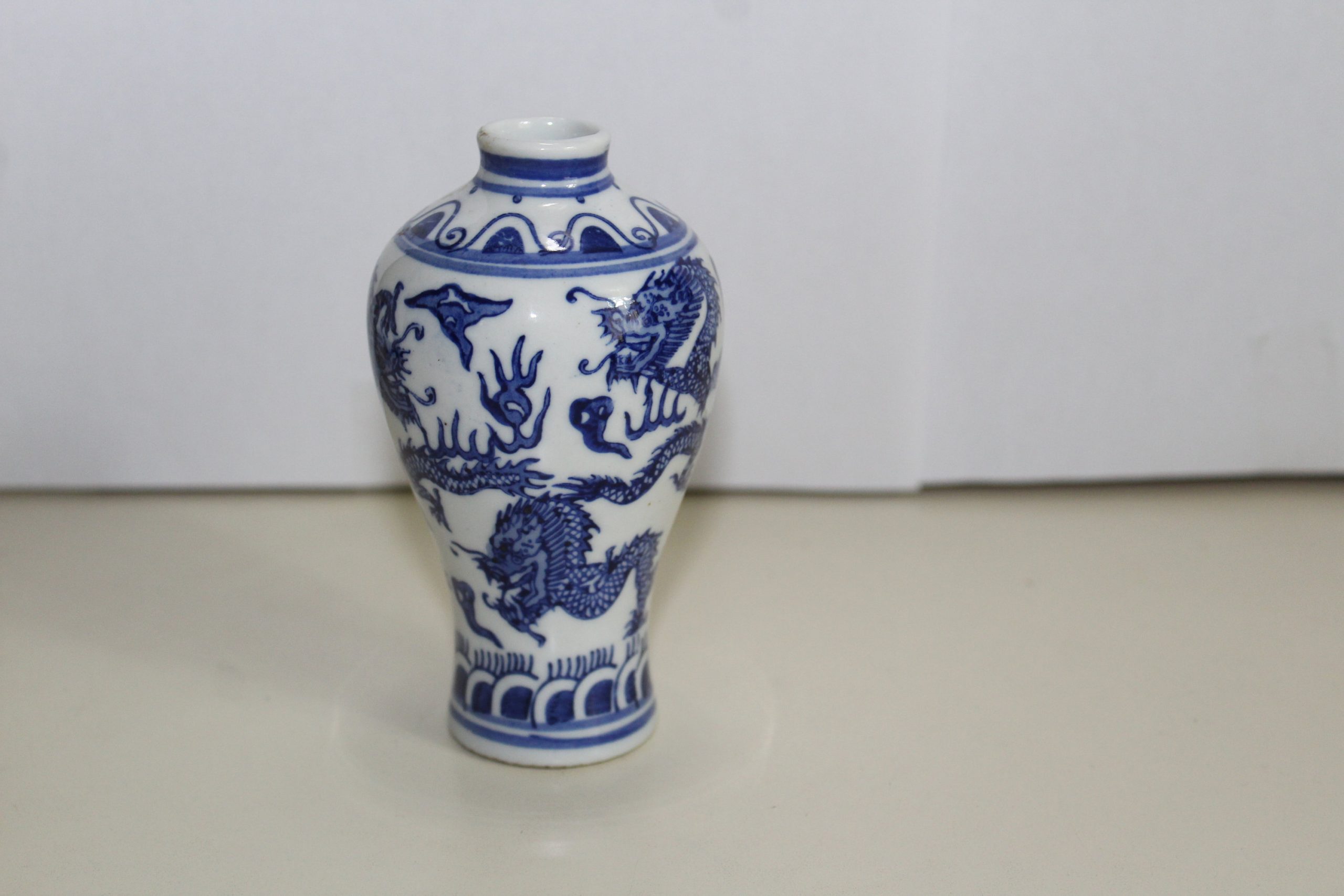 Vintage Chinese Blue And White Bud Vase intended for sizing 3000 X 2000