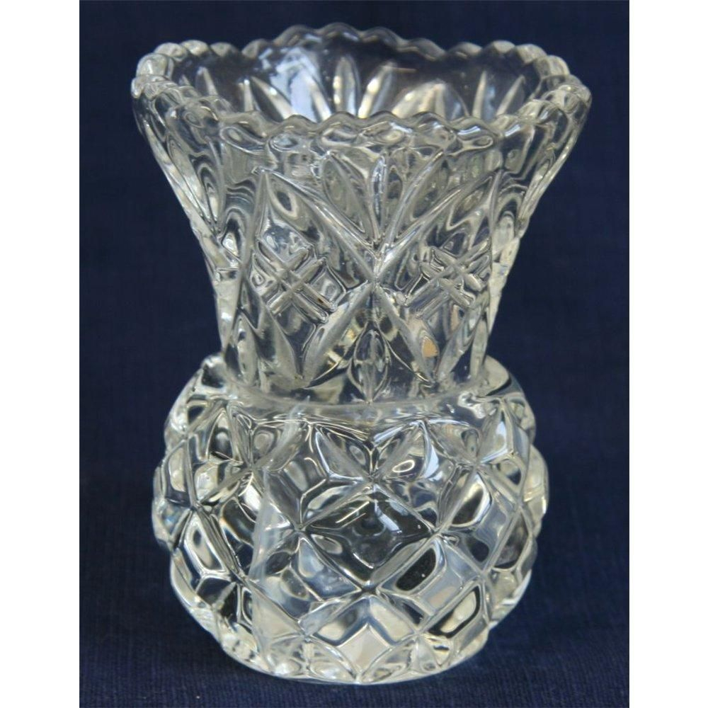 Vintage Pressed Glass Vase Love Vintage Glasswear Vintage intended for sizing 1000 X 1000