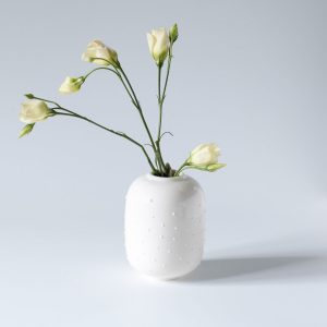 White Flower Vase With Dotted Texture Dot Vase Ceramic with proportions 1500 X 1500