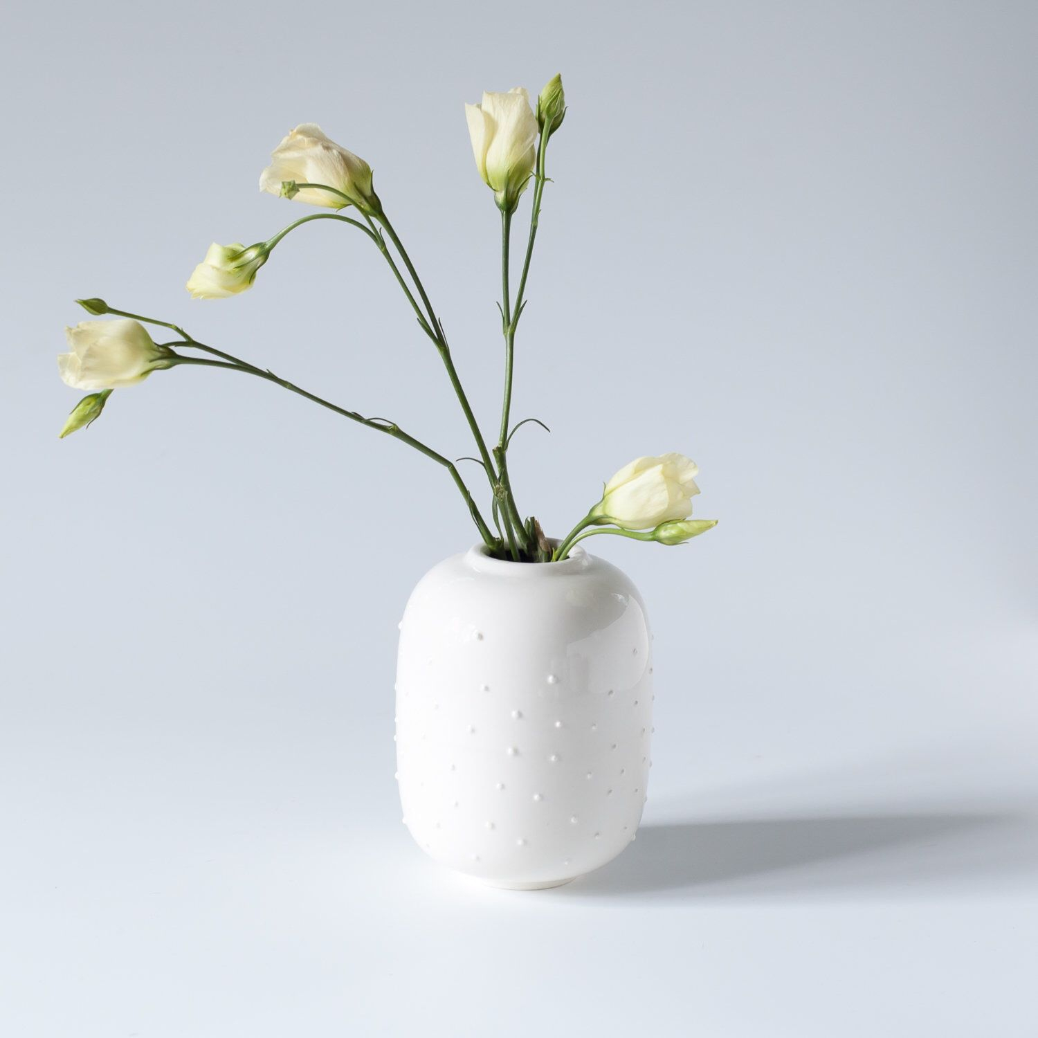 White Flower Vase With Dotted Texture Dot Vase Ceramic with proportions 1500 X 1500