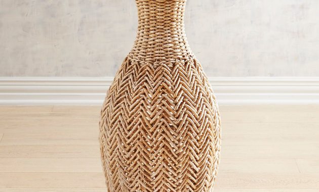 Woven Banana Leaf Floor Vase Vase Vases Decor Decor with proportions 1500 X 1500