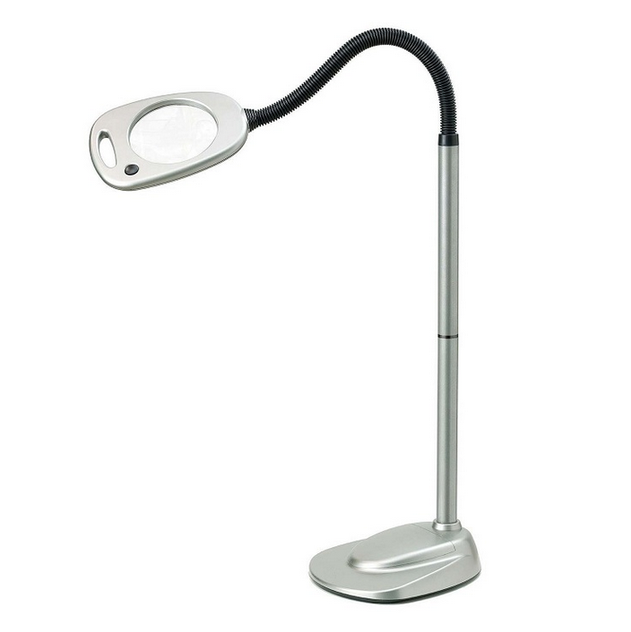 livarno lux led floor lamp with magnifying glass